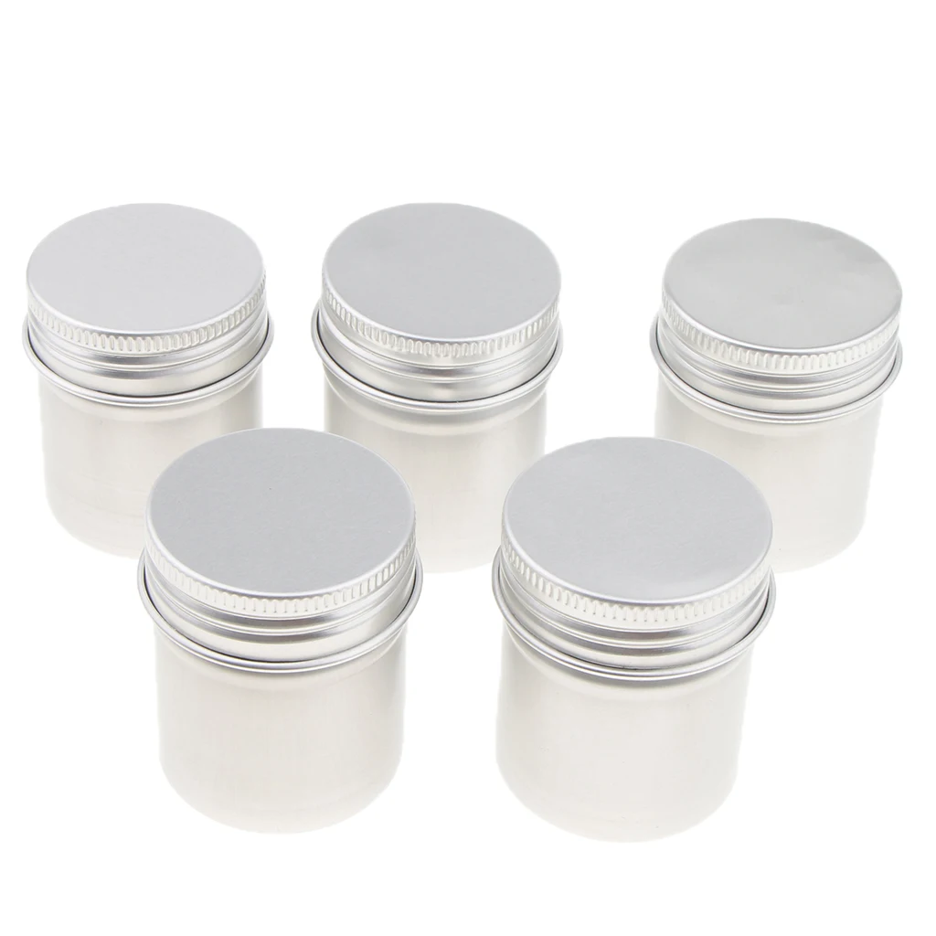30x 50ml Aluminium Tin Lip Balm Tin Pot Cosmetic Cream Jar Bottle Container
