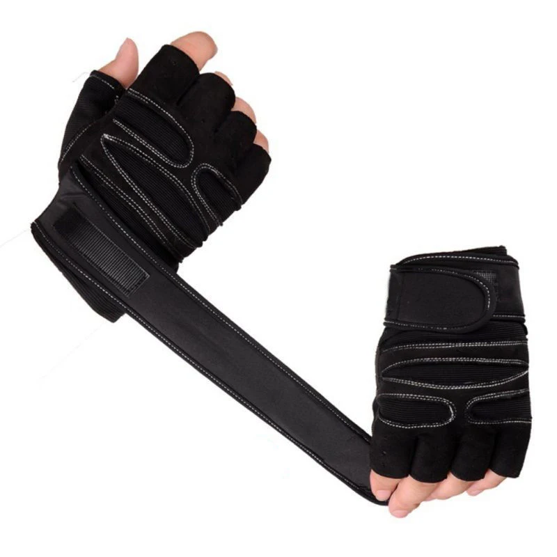 Anti Slip Weight Lifting Gloves Half Finger Fitness Wrist Wraps Sports Gym Training Outdoor Bycicle Exercise Body Building