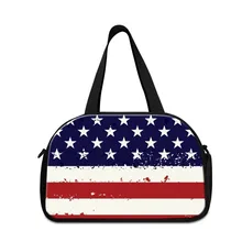 Американский флаг маленькая сумка для путешествий стильные дорожные сумки для женщин Испании duffle сумки для девочек плечо спортивные сумки для мальчиков
