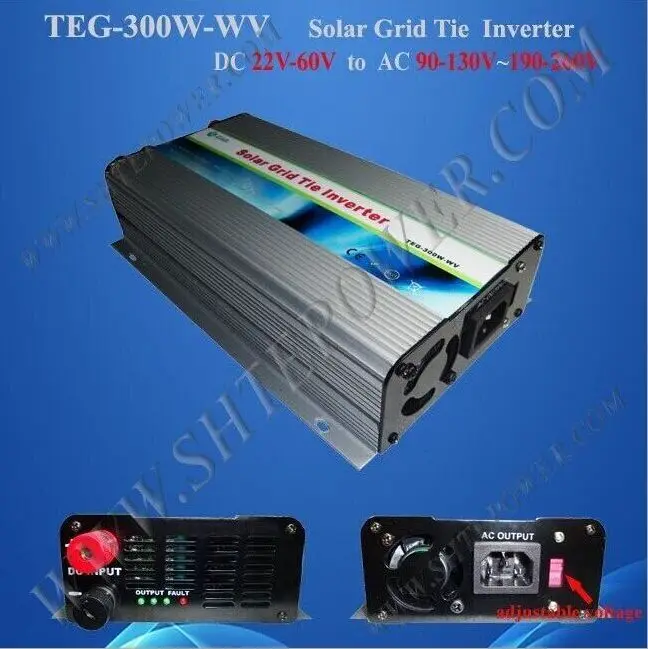 

Free shipping DC AC inverter , micro power inverter grid tie , 300w mppt solar inverter