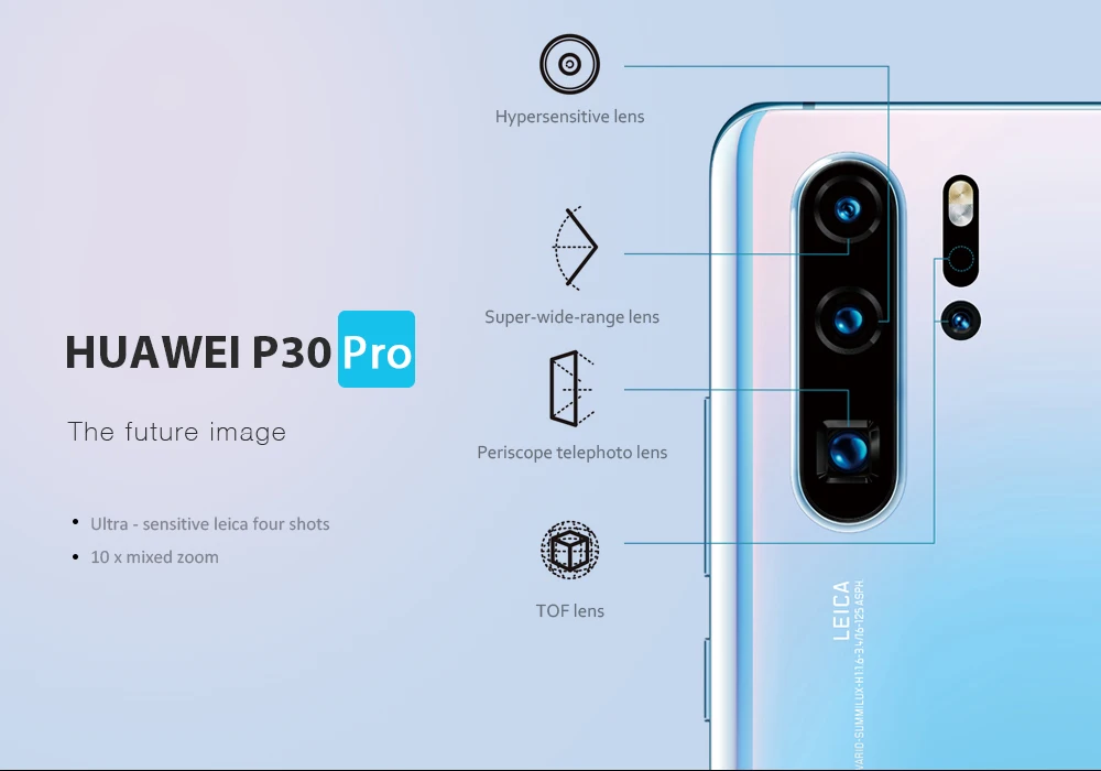 Смартфон huawei P30 Pro с глобальной версией, 8 ГБ, 256 ГБ, 40 МП, Leica Quad camera, 10x zoom, 6,47 ''экран, смартфон Kirin 980