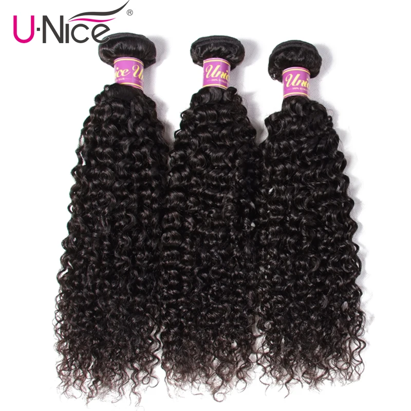 Волосы UNICE,, Кудрявые, волнистые, человеческие волосы remy, волосы 8-26 дюймов, бразильские волосы, волнистые пряди, натуральный цвет, 1 штука, Черная пятница, предложения