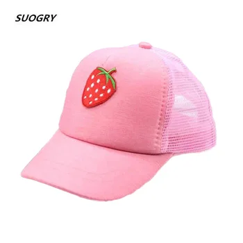 

SUOGRY Fruit Kids Baseball Caps Kids Cartoon Hip Hop Hat Snapback Girl Summer Baseball Cap Baby Hat Kid Bone
