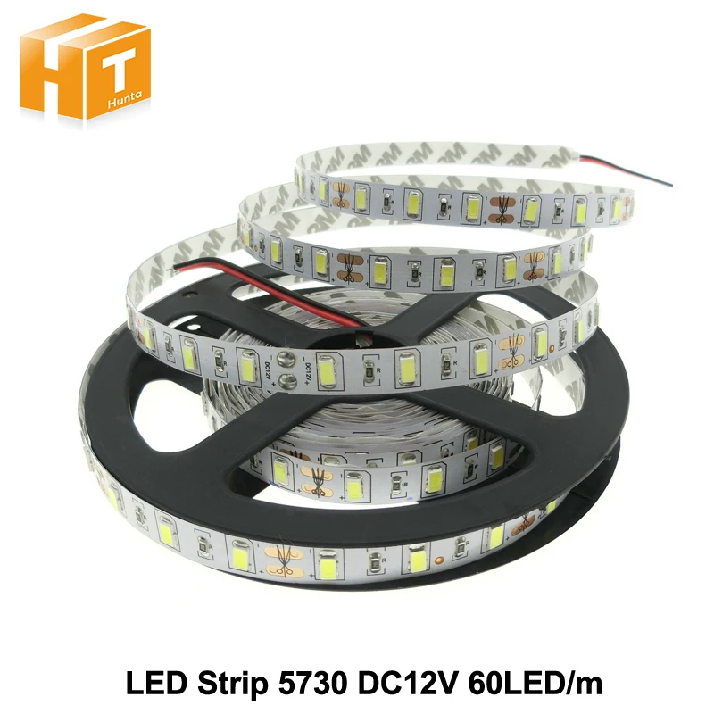 cheap LED Strip 5630 5730 Warm White Cold White DC12V Flexible LED Strip Light Brighter Than 5050 LED Tape Waterproof 60LED M 5m lot.