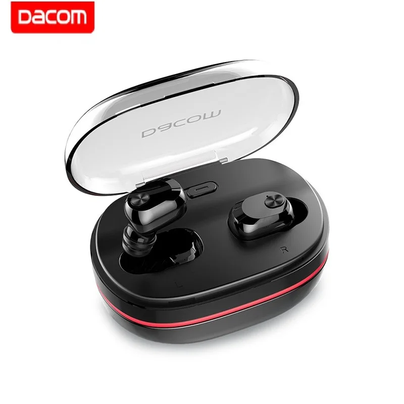 

DACOM K6H TWS Bluetooth Earbuds True wireless Earphones With Charging Case Mini Invisible Earpiece Handsfree Headset With Mic