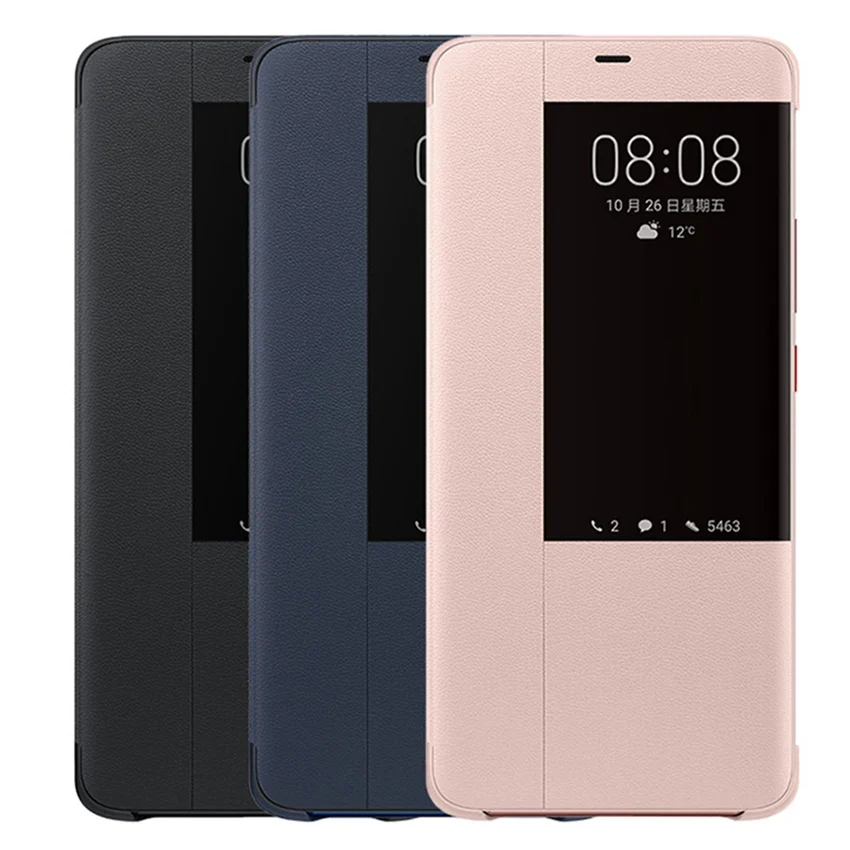 

Auto Sleep Wake Up Phone Case for Huawei Mate 20 Pro Mate20 Lite X Mate10 Smart View Leather Flip Cover for Huawei Mate 10 Pro