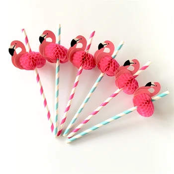 

Flamingo Party Decoration 50pcs/set Flamingo Paper Straws Drinking Straws Hawaiian Party Decor Birthday Party Decorations Kids,W