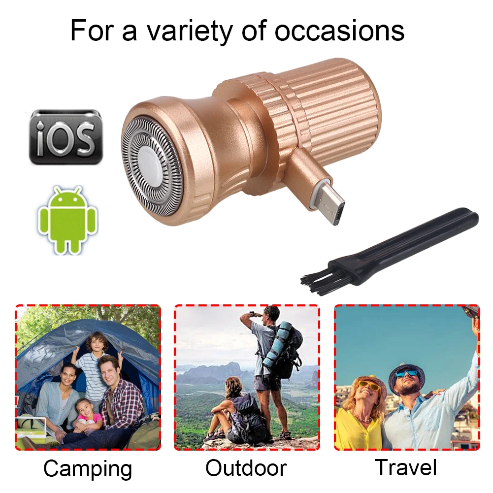 Телефонная бритва для бритья электробритвы для лица Путешествия Мода портативный подключить телефон сплав для Iphone/Android
