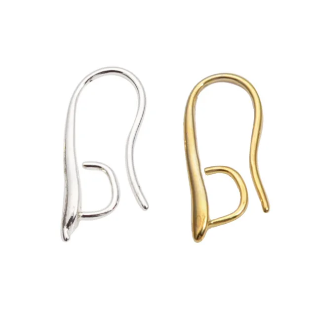 19mm Gold Plated High Quality Br Ear Wire Hooks Earrings Findings 19mm Gold Plated High Quality Br Ear Wire Hooks Earrings Findings For Components Diy Jewelry