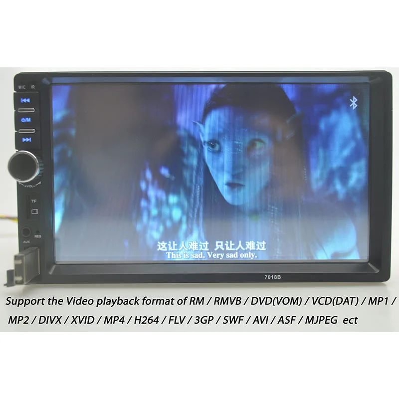 7 дюймов hd-навигатор для автомобиля 2 Din USB TF FM AUX MP4 MP5 Видео Аудио плеер с камера заднего вида стерео, сенсорный экран, bluetooth