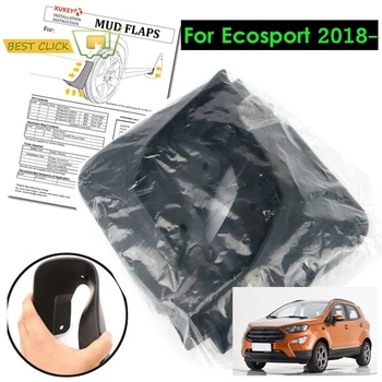 

OE Styled Molded Car Mud Flaps For Ford Ecosport Facelift 2017 2018 2019 Mudflaps Splash Guards Mud Flap Mudguards Accessories