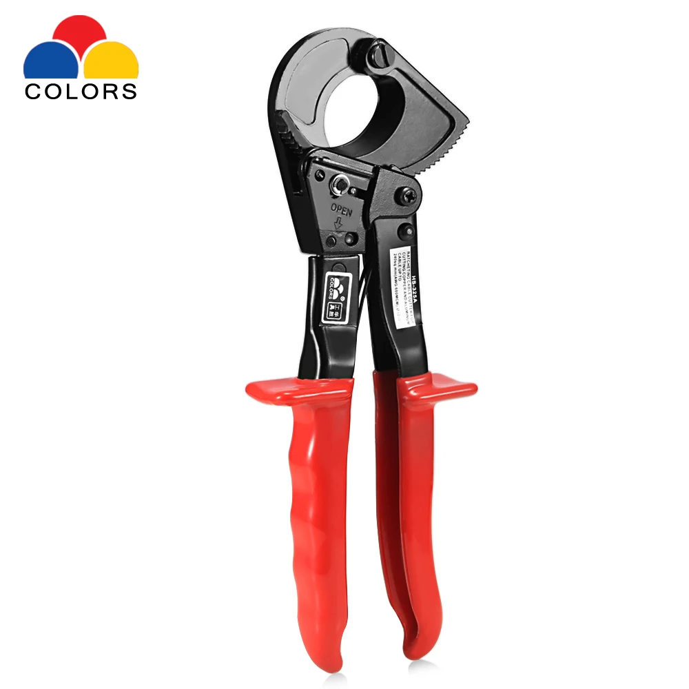 

COLORS HS - 325A Below 240 Square Millimeter Multi-functional Ratchet Cable Cutter Wire Cutting Hand Tool