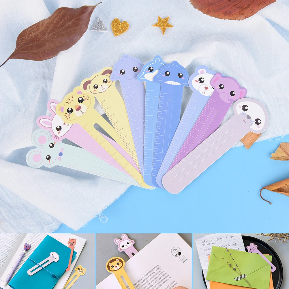 30 Pcs/Pack Animal Manor Bookmarks Kawaii Decorative Cartoon Bookmarks Office School Supply Stationery Gift