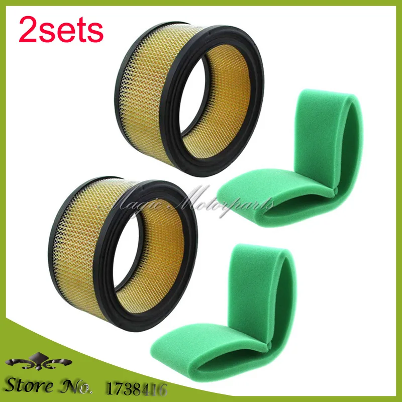 

2x Air Filter Set For Kohler 45 083 02, K Series K341 MV16-MV20, Magnum M10-M20 CV17-CV26 CV620-CV745 John Deere AM37201 AM31034