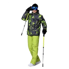 Лыжный костюм мужской зимний теплый и ветрозащитный водонепроницаемый спорт на открытом воздухе Зимние виды спорта Горячий бренд лыжный инвентарь мужские лыжные куртки и брюки