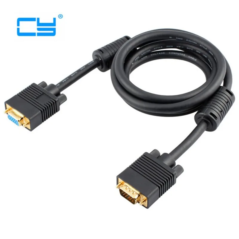 Кабель удлинитель VGA 3 + 9 с винтами 1 5 м|to vga|vga femalevga male |