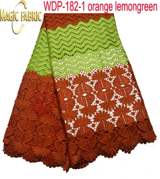 

Special design African water soluble lace fabric,good quality embroidered cotton lace,guipure cord lace WDP-182