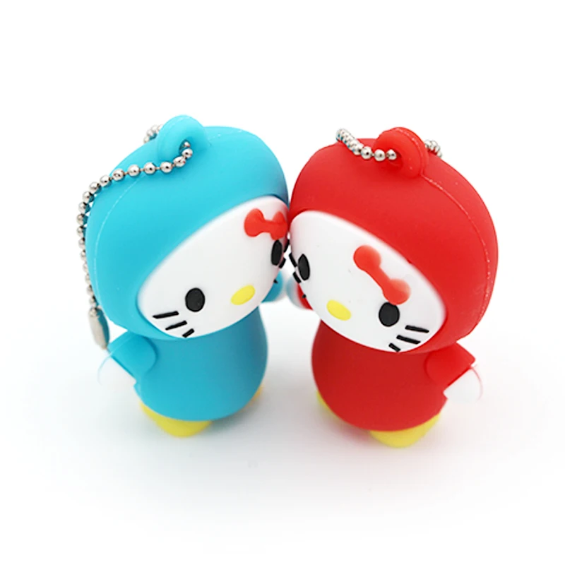 Дешевый Милый флеш накопитель Kikty Cat USB флеш накопитель 64 ГБ 32 ГБ 16 ГБ 8 ГБ 4 ГБ флеш карта памяти флешки Бэтмен подарки