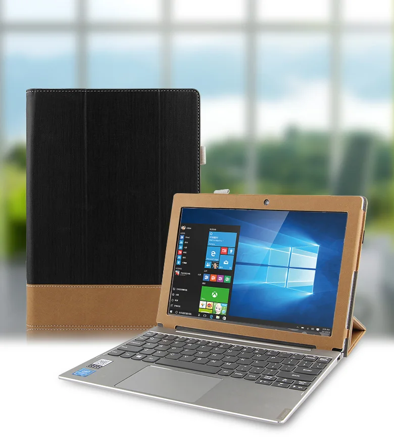 

For Lenovo Ideapad Miix 320 MIIX320-10ICR 10.1"Miix325 Business Style Leather Case (can put keyboard) Tablet Case Flip Cover+pen