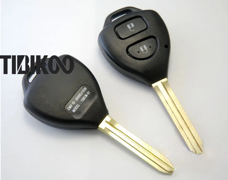 Two Way Remote Control Key Cover Remote Key Shell Case for Toyota Corolla RAV4 Yaris Avensis Avalon Echo Prado 2 Buttons Keyless Fob