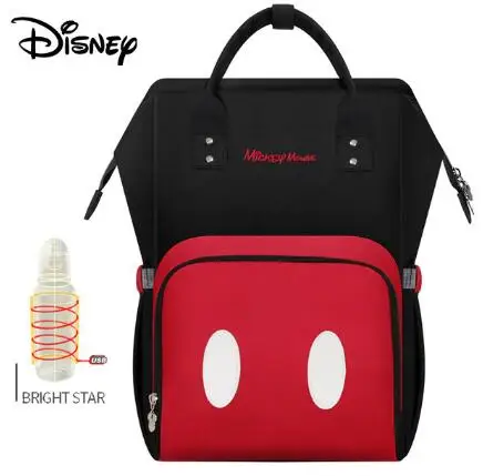 Disney с рисунками Минни и Микки; классический узор в красно-сумки для подгузников 2 шт./компл. мумия рюкзак для мам; рюкзак для подгузников Сумка Большой Ёмкость Детская сумка для путешествий 3D кукла - Цвет: 77