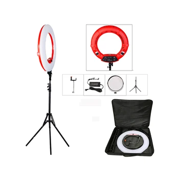 

Original Yidoblo FS-480II 5500K 48W Dimmable Camera Pro 2 color adjustable 18" LED Ring Light LED Lamp+ 200cm tripod +Bag Kit