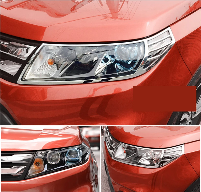 Для Suzuki Vitara 2016 2018 ABS Гальваническое переднее + заднее освещение большой тент