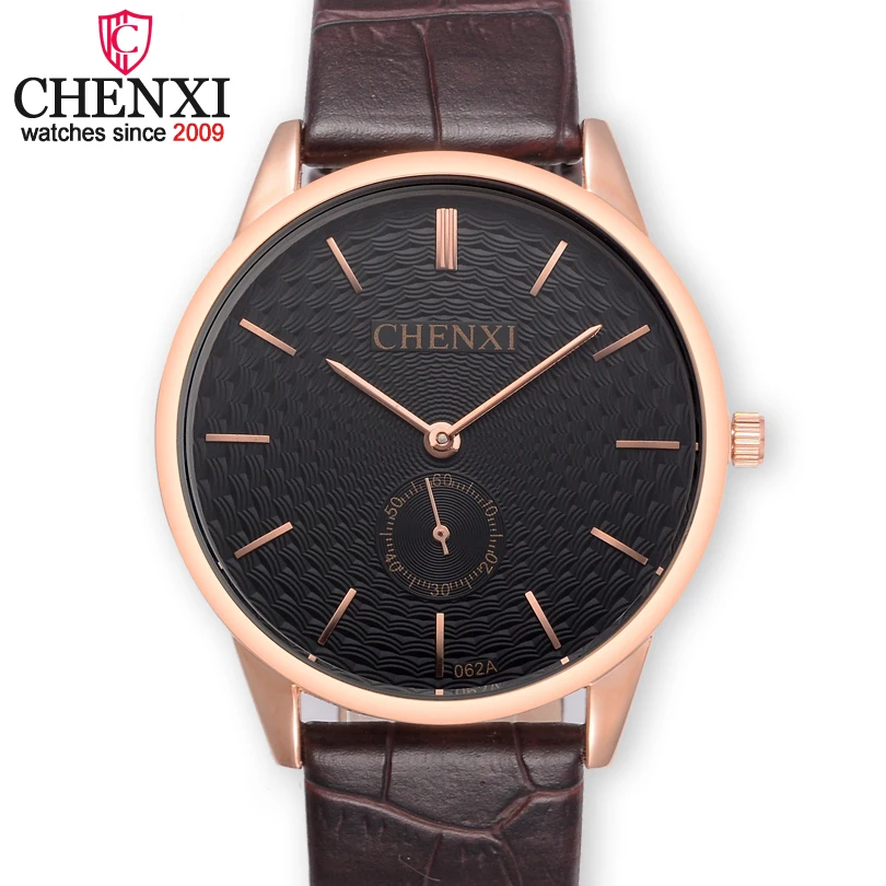 Prix pour CHENXI Marque Rose D'or Montres Hommes De Luxe De Mode Brun En Cuir Homme Montre-Bracelet Petit Travail Design du Cadran Quartz Analogique Montre Homme Prix pour CHENXI Marque Rose D'or Montres Hommes De Luxe De Mode Brun En Cuir Homme Montre-Bracelet Petit Travail Design du Cadran Quartz Analogique Montre Homme