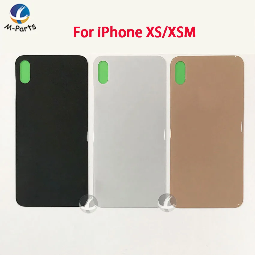 

Back Housing + Adhesive For iphone XS Max XSM Rear Glass Crystal Panel Plate Battery Cover Lid Shell + EU Europe Version + LOGO