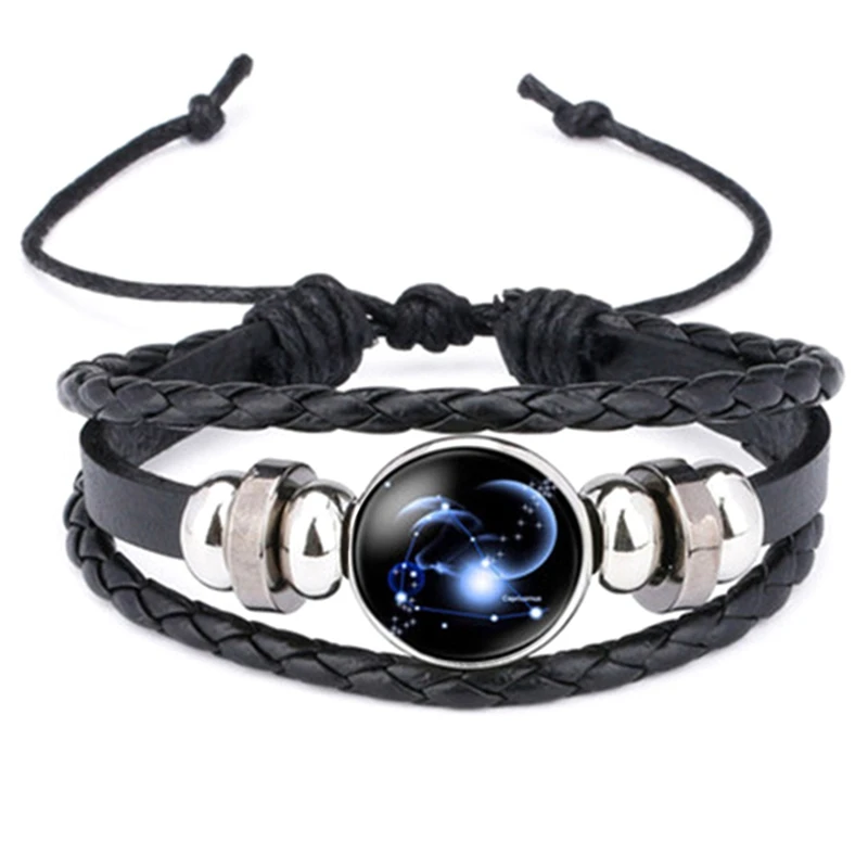 

Luminous 12 Constellation Bracelet Female Korean Version Of The Simple Personality Students Retro Couple Bracelet Jewelry
