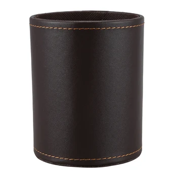 

Faux Leather Pen Pot Pen/Pencil/Mobile Phone /Desk Supplies Organizer