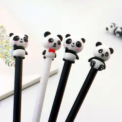 Симпатичные панды гелевая ручка 0,5 мм Kawaii Мультфильм Bts нейтральный ручки для письма подарок для детей креативная Корейская канцелярия
