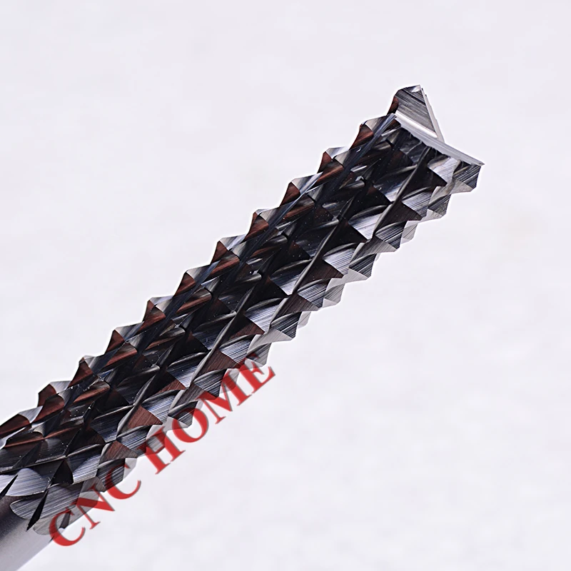 1 шт. 8 мм хвостовик AAA K66 Карбид зубья Концевая фреза, PCB нож для кукурузы ЧПУ фрезы инструменты, печатная плата резак на стекле