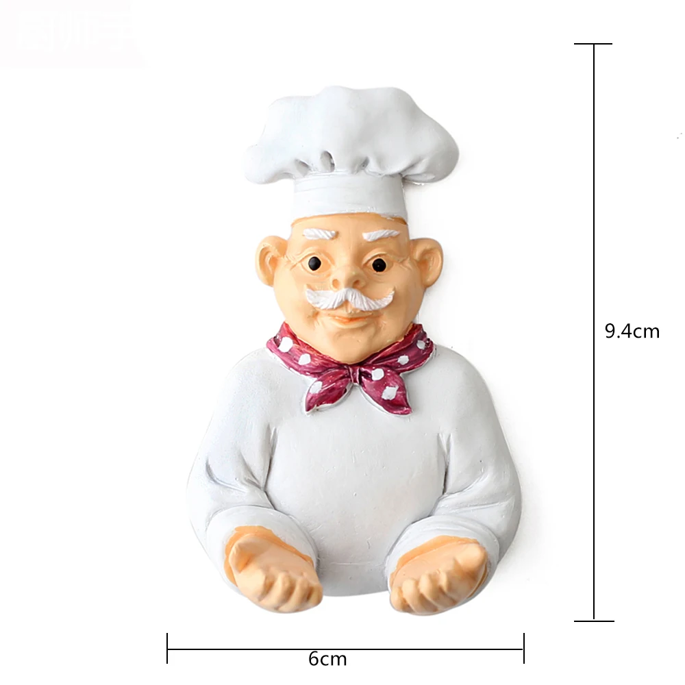 Kait Dinding Dekoratif Dimensi Kartun Chef Baru Kabel Power Plug Kait Dinding Dekoratif Dimensi Kartun Chef Baru Kabel Power Plug