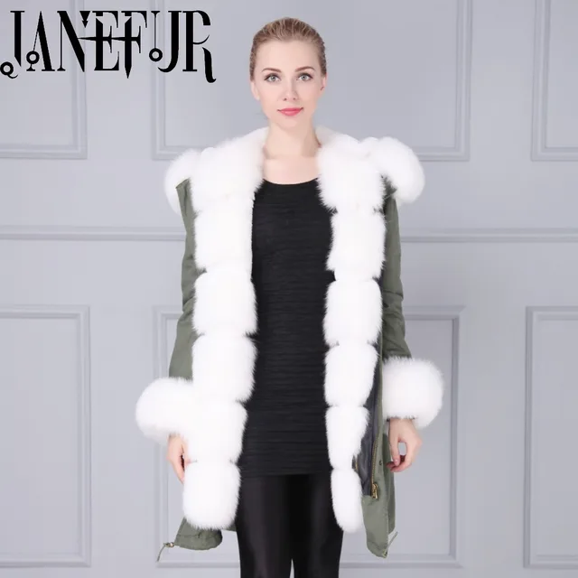 Cheap Winter Women Luxury Thick Down Jacket Parka Military Style Wholesale Women Beaded Long Coat