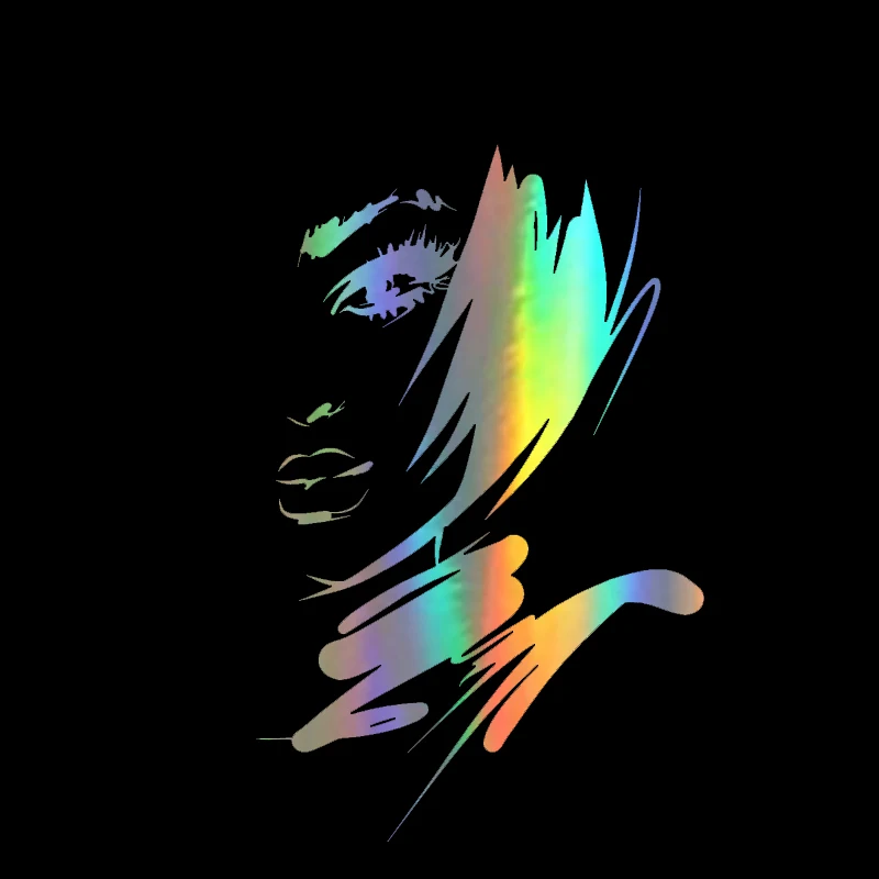 

Cool Sexy Girl Artistical Design Vinyl Decal Fantastic Style Car Sticker Good Quality Black/Silver/Laser 8.4*13CM