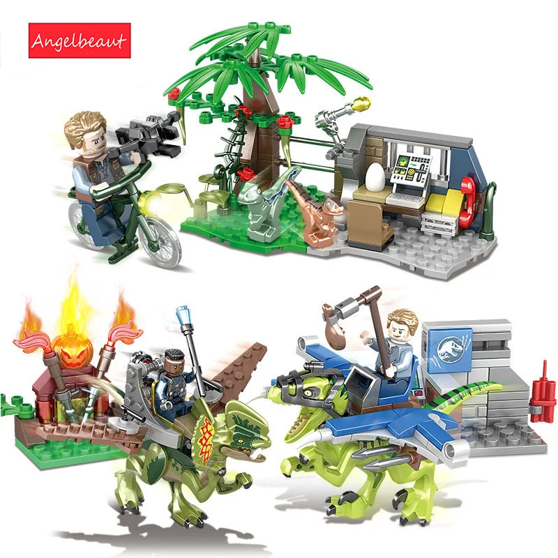 Jurassic World 2 T-Rex legoINGy Dinosaurs Blocks Building Animals Toys
Set Compatible Dinosaur Model Brick Figures For Kid Gift Price $9.50