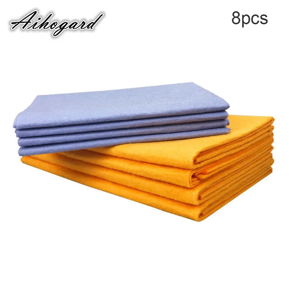 8Pcs/lot Absorbent Fast Drying Household Glass Window Cleaning Cloth Kitchen Absorbent Dishcloth