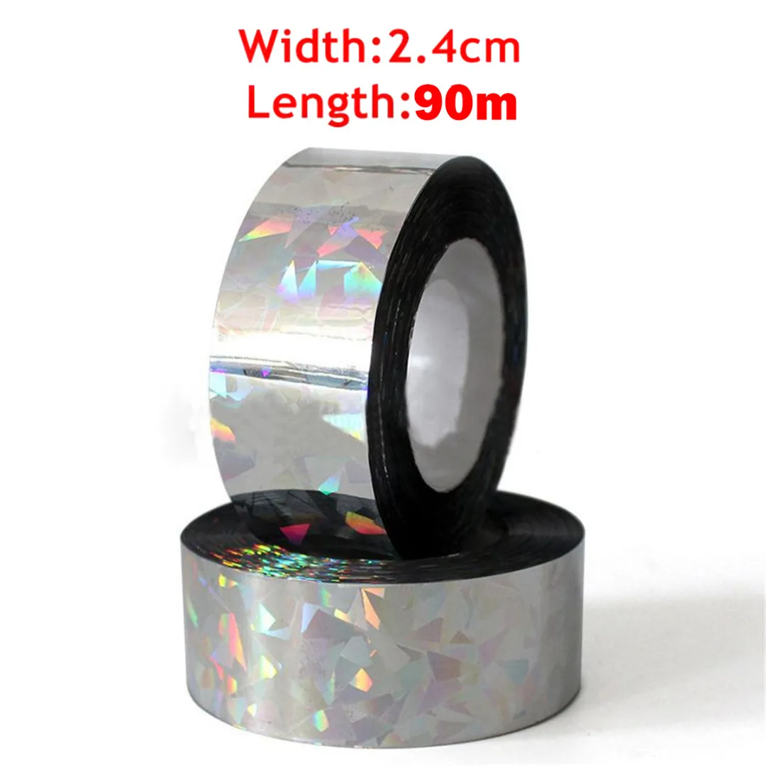 2019 Newest Bird Scare Tape Audible Repellent Fox Pigeons Repeller Ribbon Deterrent Tapes 45-90M