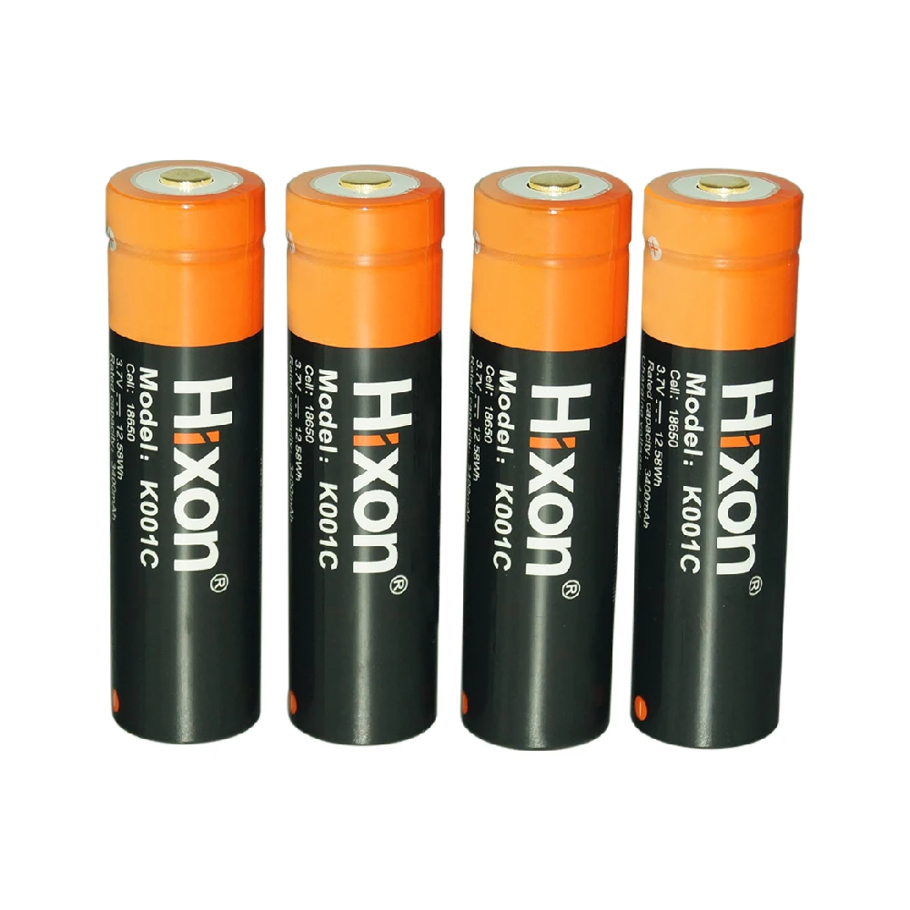

4pc 3400mAh 18650 Protected Battery 3.7V Rechargeable Lithium Ion Battery for Flashlights Torch with PCB board high quality