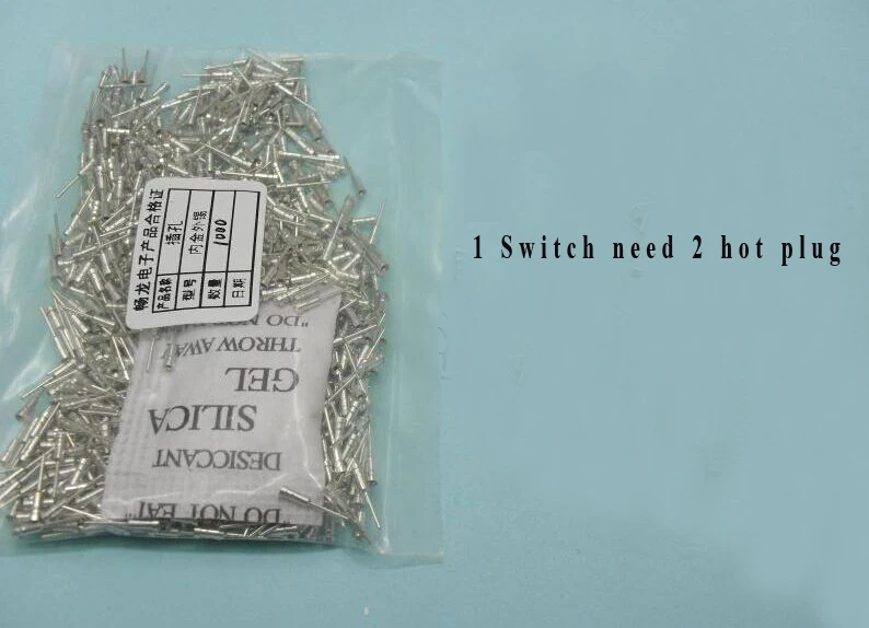 

Wholesales DIY Crystal Base Long Pin Hot Plug Hot Swap Sip Socket For LED MX Switches Mechanical Keyboard