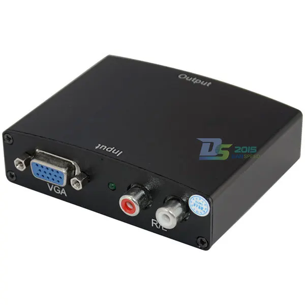 

VGA R/L Audio to HDMI 1080p Converter Box Adapter for PC Laptop Display HDTV@#fs
