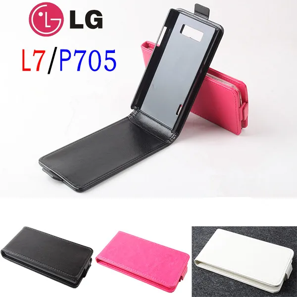 

Leather case For LG Optimus L7 P700 P705 Flip cover housing For LG Optimus L 7 / P 700 / P 705 Mobile Phone cases covers Fundas