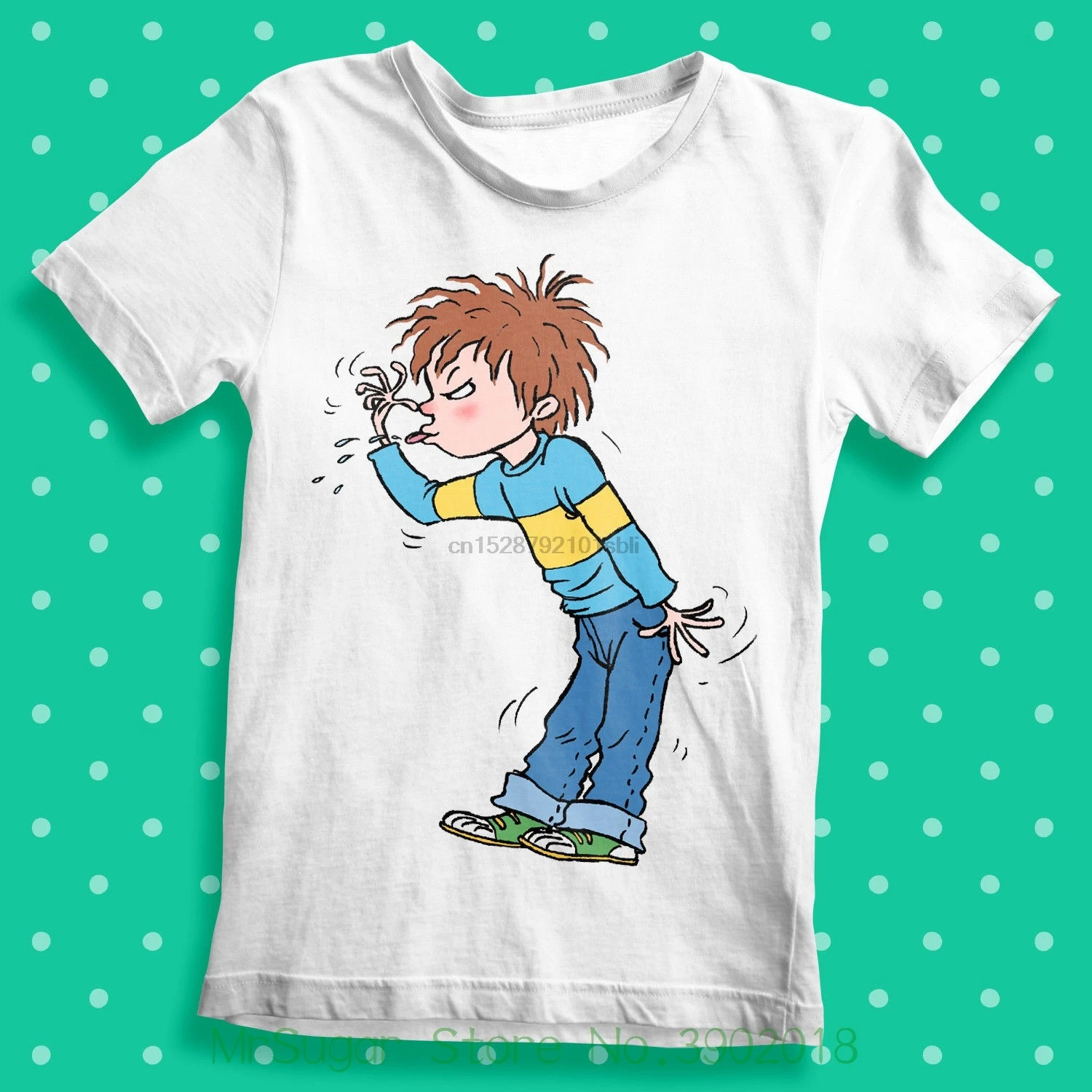 Футболка с принтом World Book Day Horrid Henry для детей 3-14 лет футболка модный бренд 2019 |