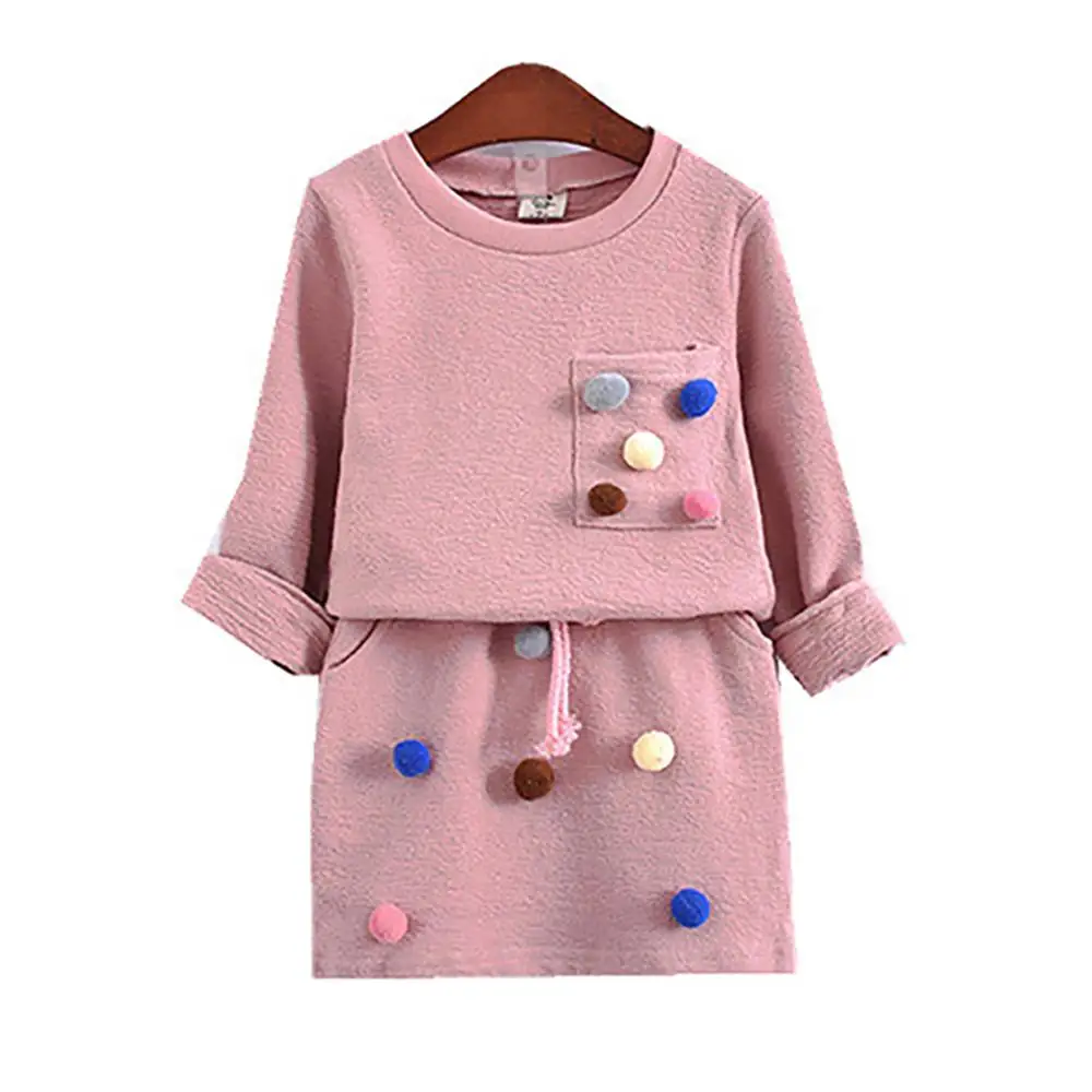 

3 4 5 6 7 8 Year Girls Skirts Suits 2019 New Spring Autumn Children Clothing Set Long-Sleeved Shirts Fashion Kids Clothes