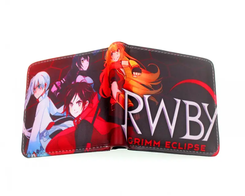 

Anime RWBY Wallet Yang Xiao Long Purse Bag Weiss Schnee Unisex Leather Pu Short Coin Purse Money wallet