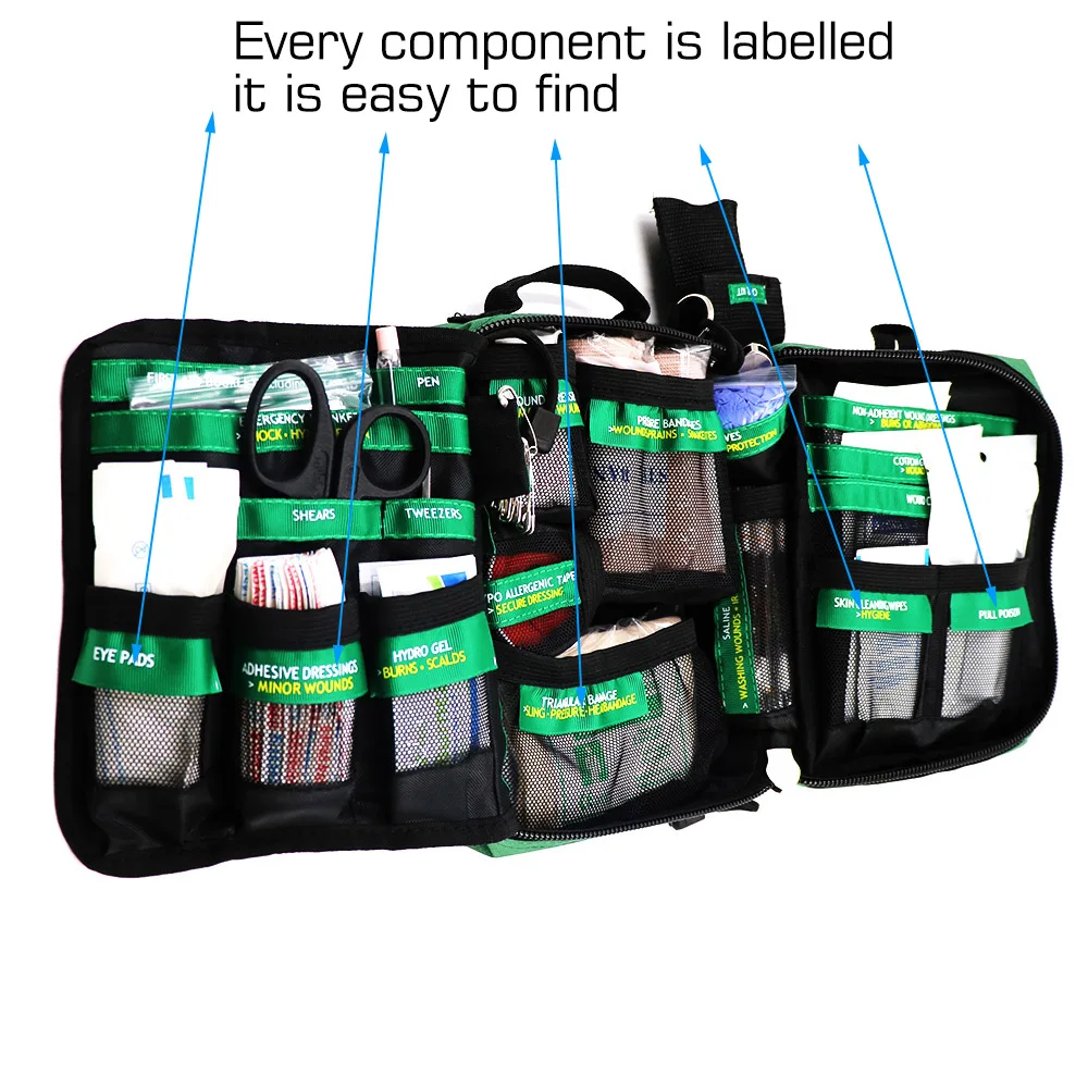 BearHoHo Handy сумка для первой помощи 165-Piece легкий аварийный медицинская помощь на открытом воздухе автомобиль багаж школьный путешествие на