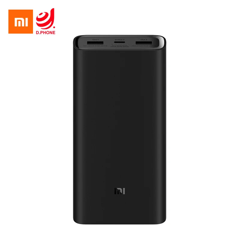 

20000mAh Xiaomi Mi Power Bank 3 20000 mAh Pro 3 Output USB-C 45W Triple USB Two-way Quick Charge For iPhone Samsung Huawei