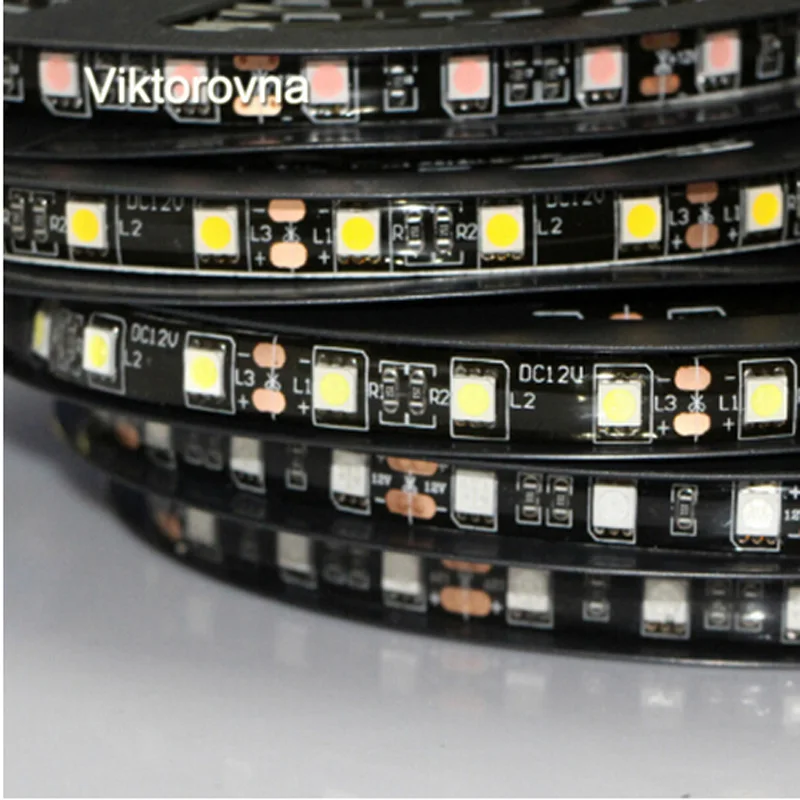 Светодиодная лента для черной доски 5050 RGB UV non/ip65 водонепроницаемая Белая