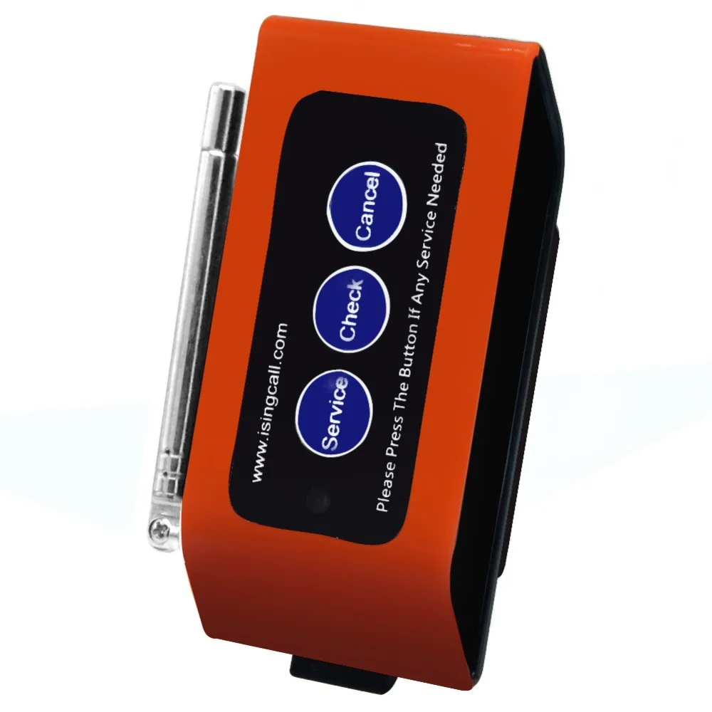 

SINGCALL Wireless Table Service Button Wireless Paging System can be fixed on table or wall Nice and with stable performance